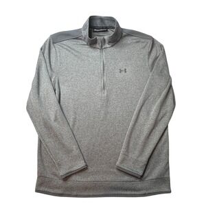 Under Armour Pullover Mens XL Gray ColdGear 1/4 Zip 1345464 Loose Fit Athletic